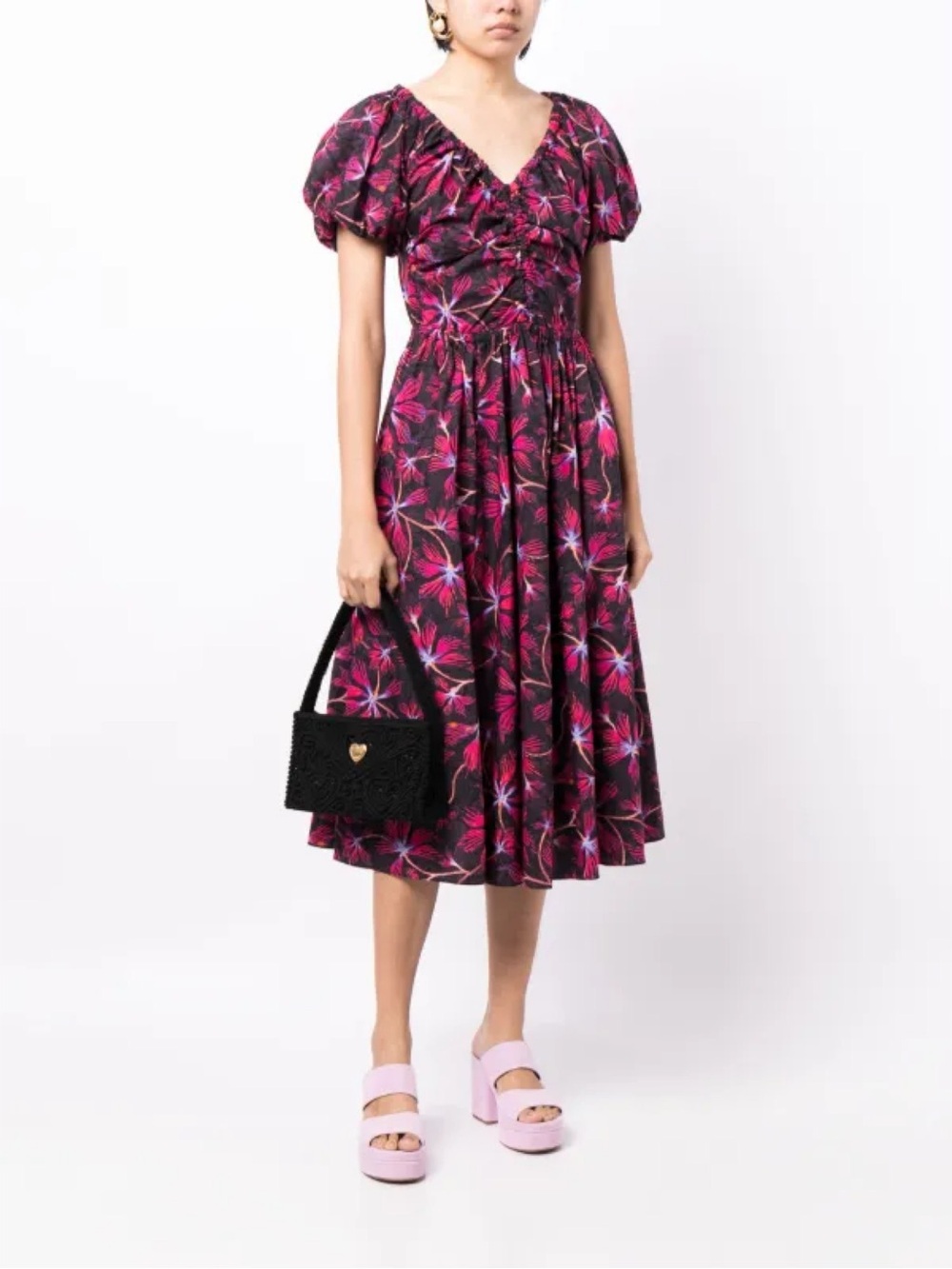 ULLA JOHNSON Cecile floral-print dress